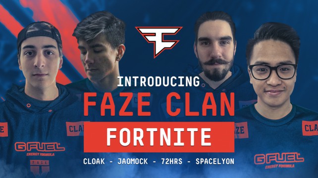 FaZe Clan introducion Fortnite team