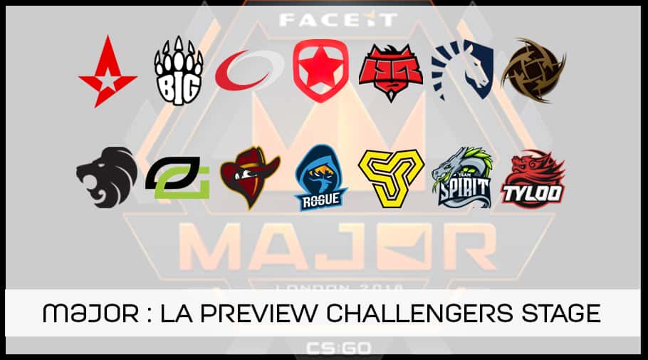 MAJOR FaceIT Londres 2018 - preview challengers stage