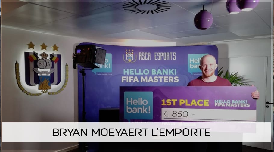 Bryan Moeyaert remporte la Hello Bank! FIFA Masters 2018