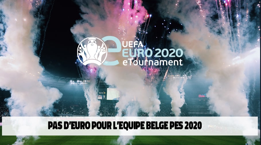 L equipe belge PES2020 pas qualifiée pour l'EURO 2020