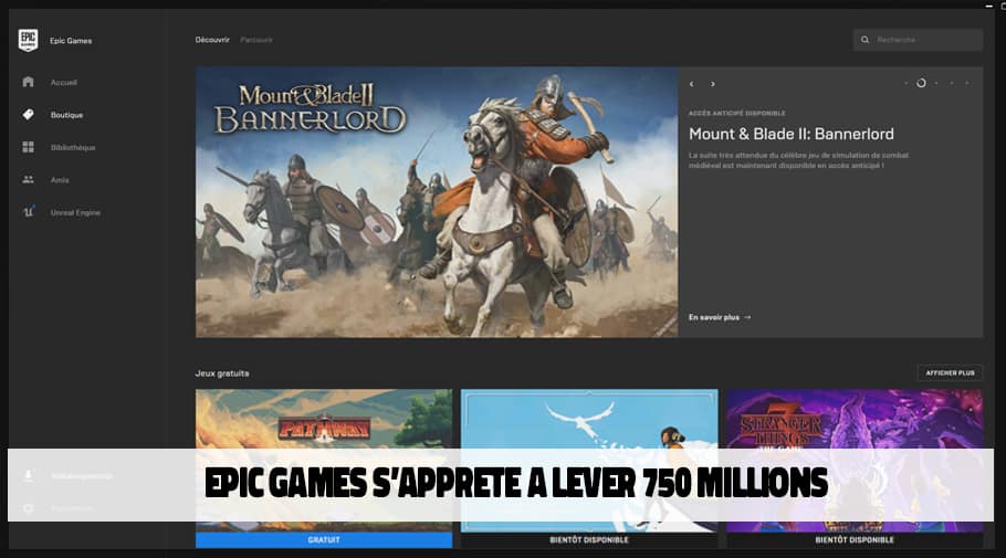 Epic Games s apprete a lever 750 millions